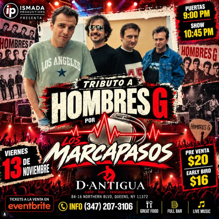 Flyer for Tributo a Hombres G