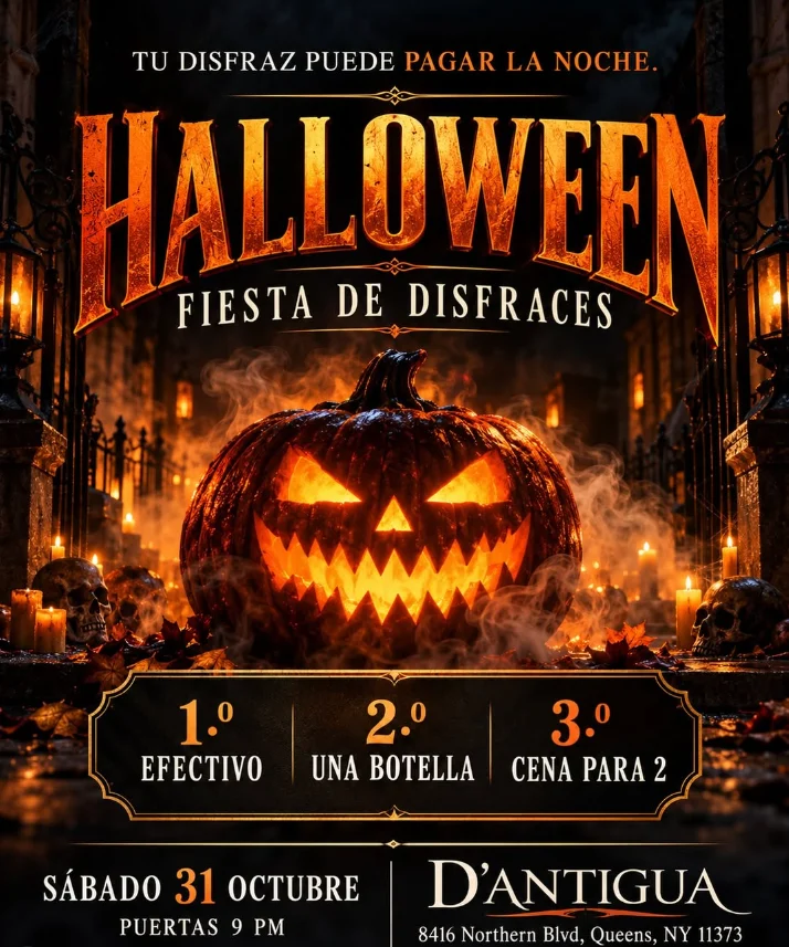 Flyer for HALLOWEEN • FIESTA DE DISFRACES