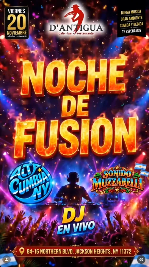 Flyer for NOCHE DE FUSIÓN